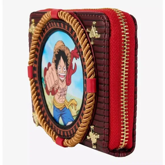 NWT Loungefly One Piece Monkey D. Luffy Zip‑Around Wallet - Picture 2 of 4